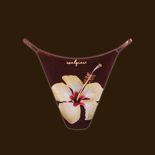 HIBISCUS WINE THONG